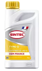 Антифриз -40 жёлтый G-12+ SINTEC Antifreeze OEM France Type-D  1 кг.
