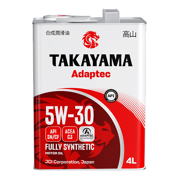 Моторное масло TAKAYAMA Adaptec C3  5W-30  4 л. синт.