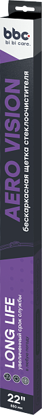 Щетка стеклоочистителя бескаркасная  550 мм. BiBiCare 4907