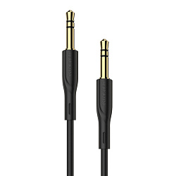 Аудиокабель AUX 3.5 мм Borofone Audiolink BL1 высокое разрешение 1 м.