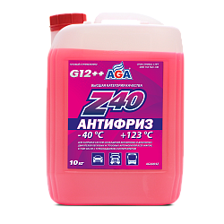 Антифриз готовый к применению AGA003Z Красный G12++  10 кг.