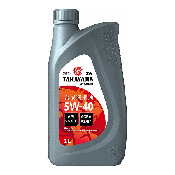 Моторное масло TAKAYAMA SL/CF  5W-40  1 л. синт.