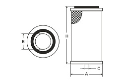 Воздушный фильтр SCT SB3306