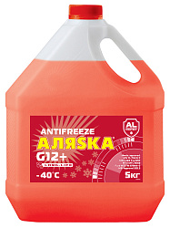 Антифриз -40 красный Аляска G-12+ LongLife  5 кг.