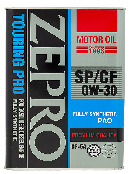 Моторное масло Zepro Touring PRO  0W-30  4 л. синт.