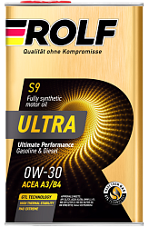 Моторное масло ROLF Ultra A3/B4 SL/CF  0W-30  1 л. синт.