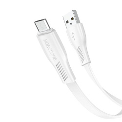 Кабель BOROFONE BX85 Auspicious USB 2.4A на microUSB 1м. белый
