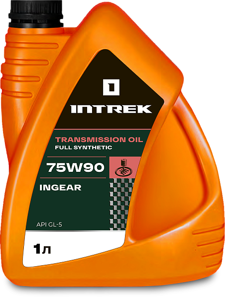 Трансмиссионное масло INTREK INGEAR GL-5  75W-90  1 л. синт.