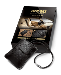 Ароматизатор подвесной Areon LEATHER COLLECTION Gold Star